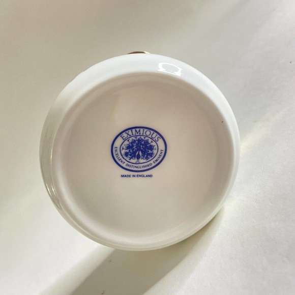 Vintage HAPPY ANNIVERSARY Eximious England Trinket Box Floral Flowers Butterfly2 - Picture 5 of 6